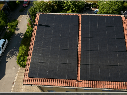 Photovoltaikanlage von Sonnenspec auf einem Wohnhaus in der Bodenseeregion